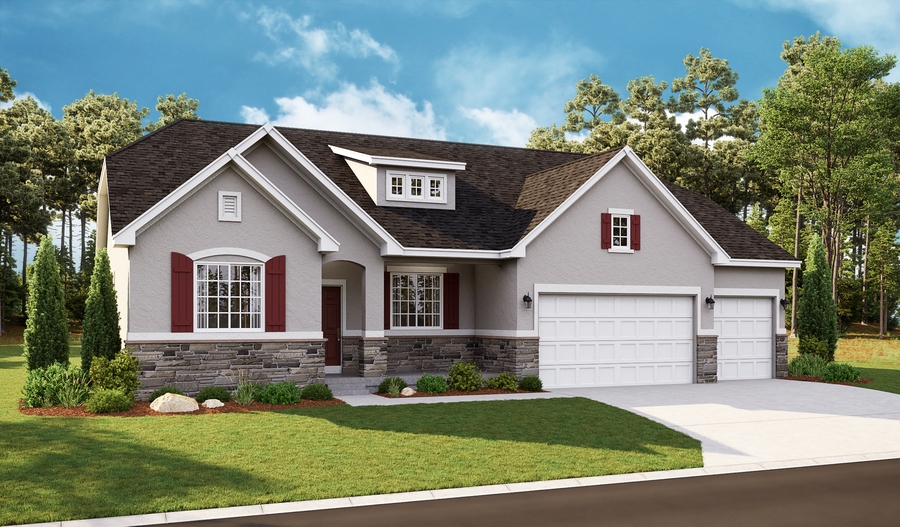 Elevation B of the Helena floor plan