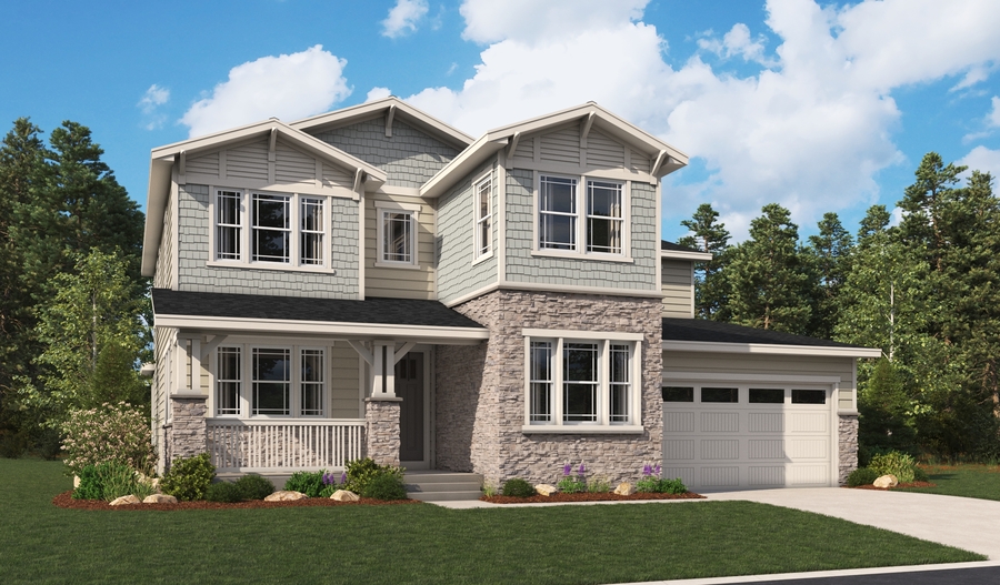 Elevation A of the Durango floor plan