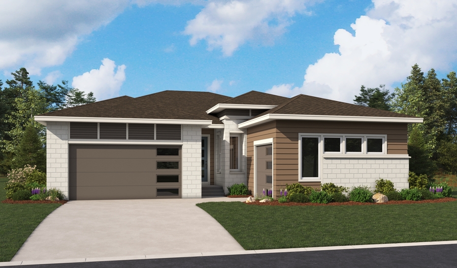 Elevation C of the Riverbend floor plan