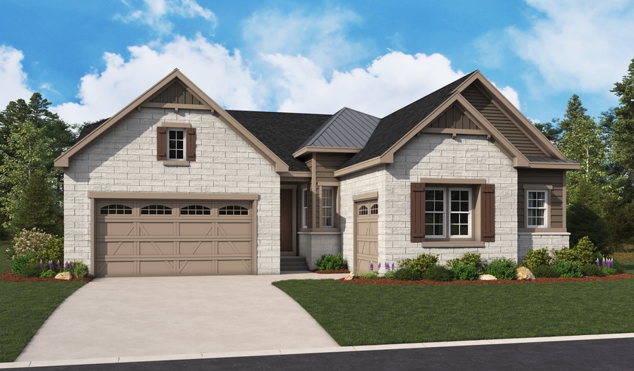 Elevation E of the Riverbend floor plan
