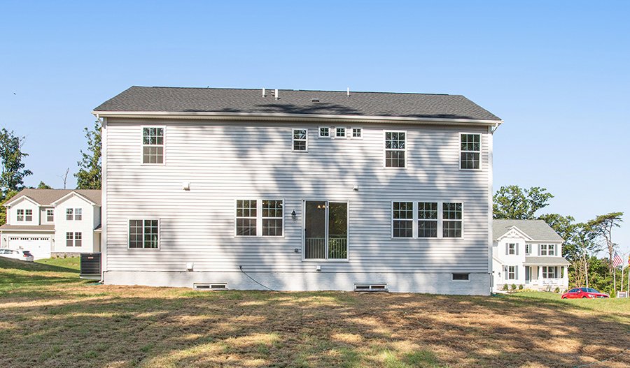 Rear Exterior of the Presley floor plan
