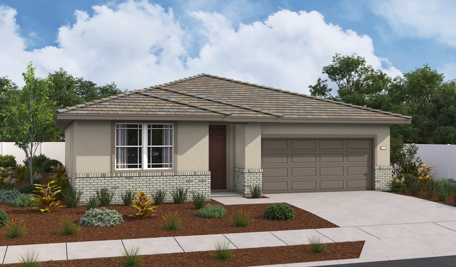 Elevation B of the Agate floor plan