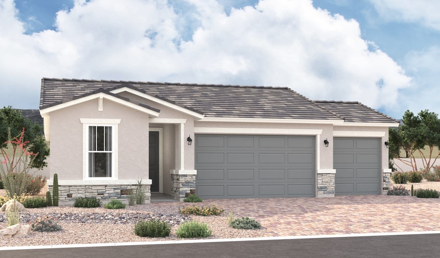Elevation B of the Larimar floor plan