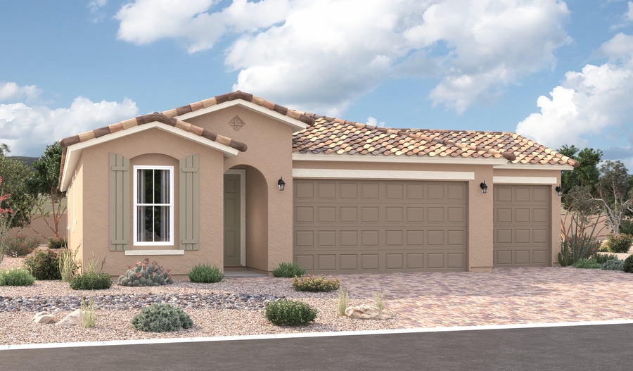 Elevation A of the Sapphire floor plan