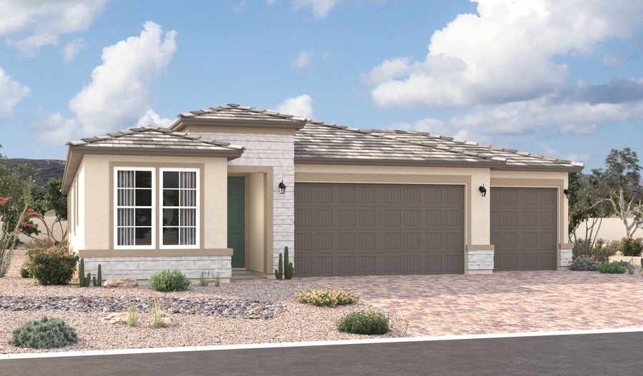 Elevation C of the Sapphire floor plan