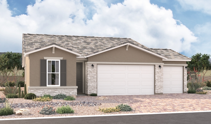 Elevation B of the Sunstone floor plan