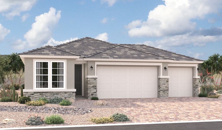 Elevation C of the Emerald floor plan