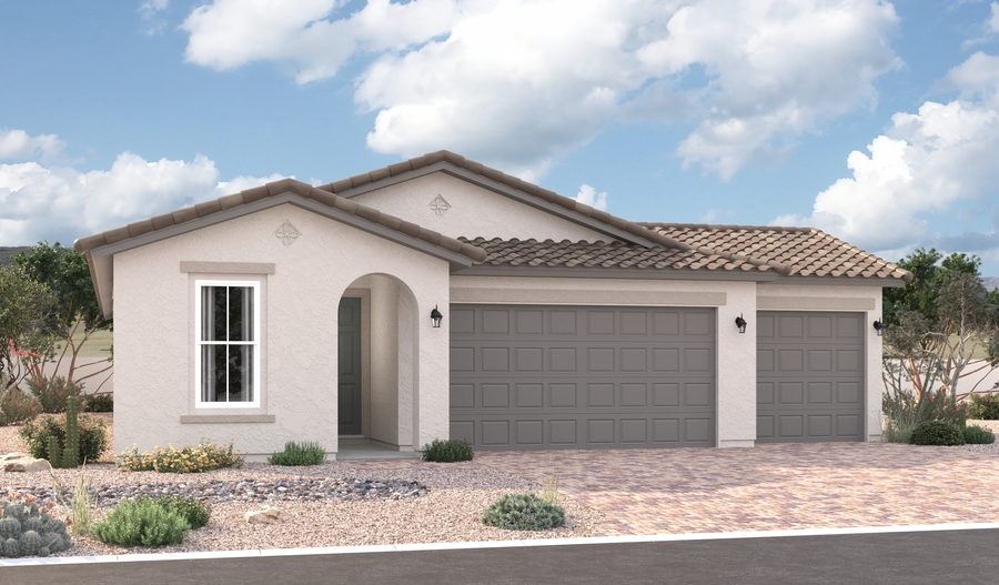 Elevation A of the Larimar floor plan
