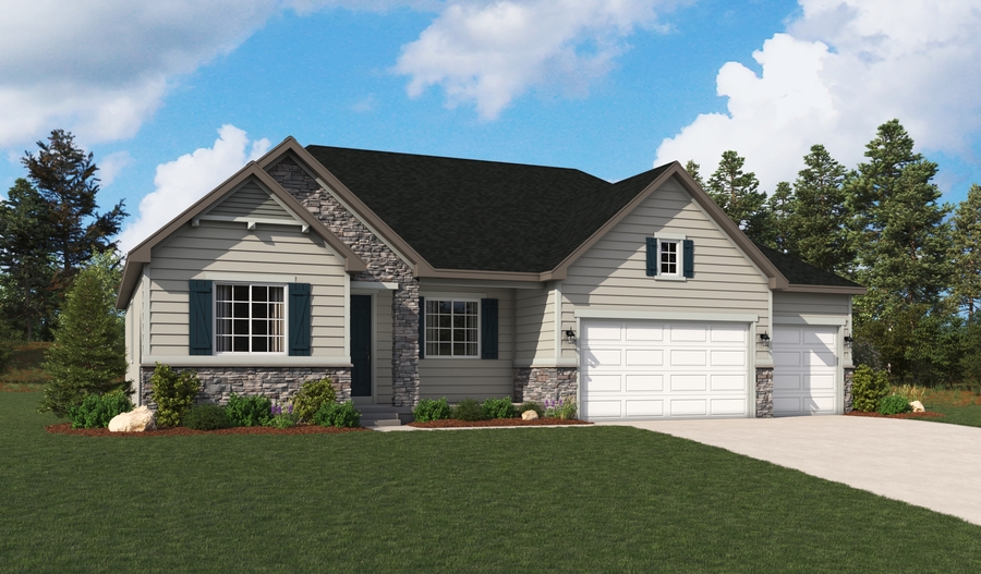 Elevation F of the Helena floor plan