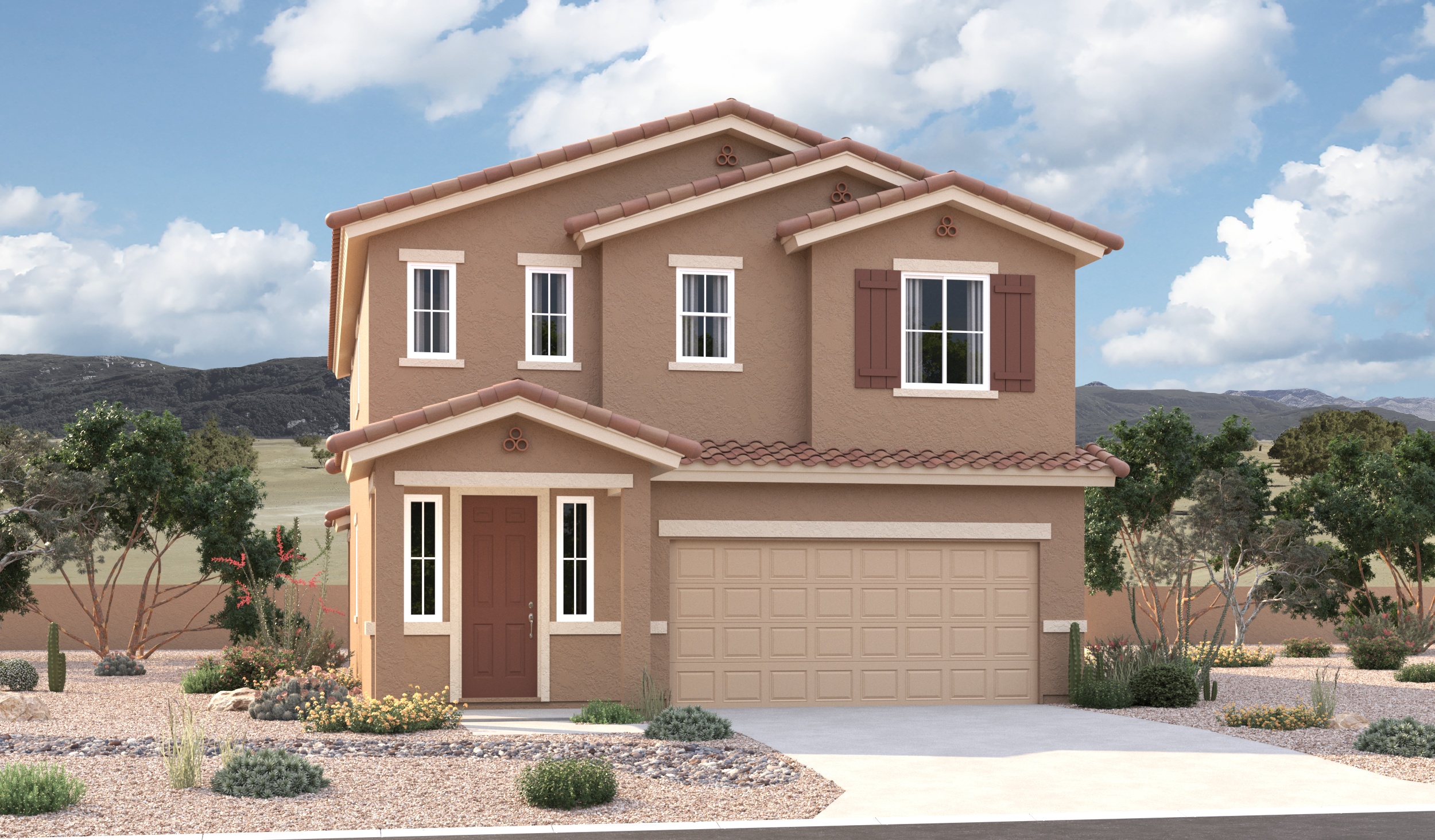 Elevation A of the Lawson floor plan