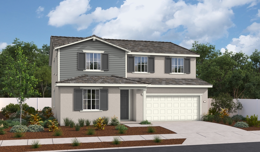 Elevation A of the Ammolite floor plan