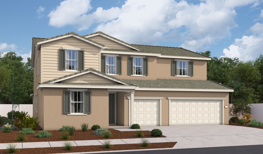Elevation A of the Dayton floor plan