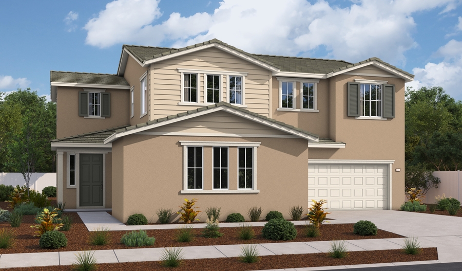 Elevation A of the Palmer floor plan