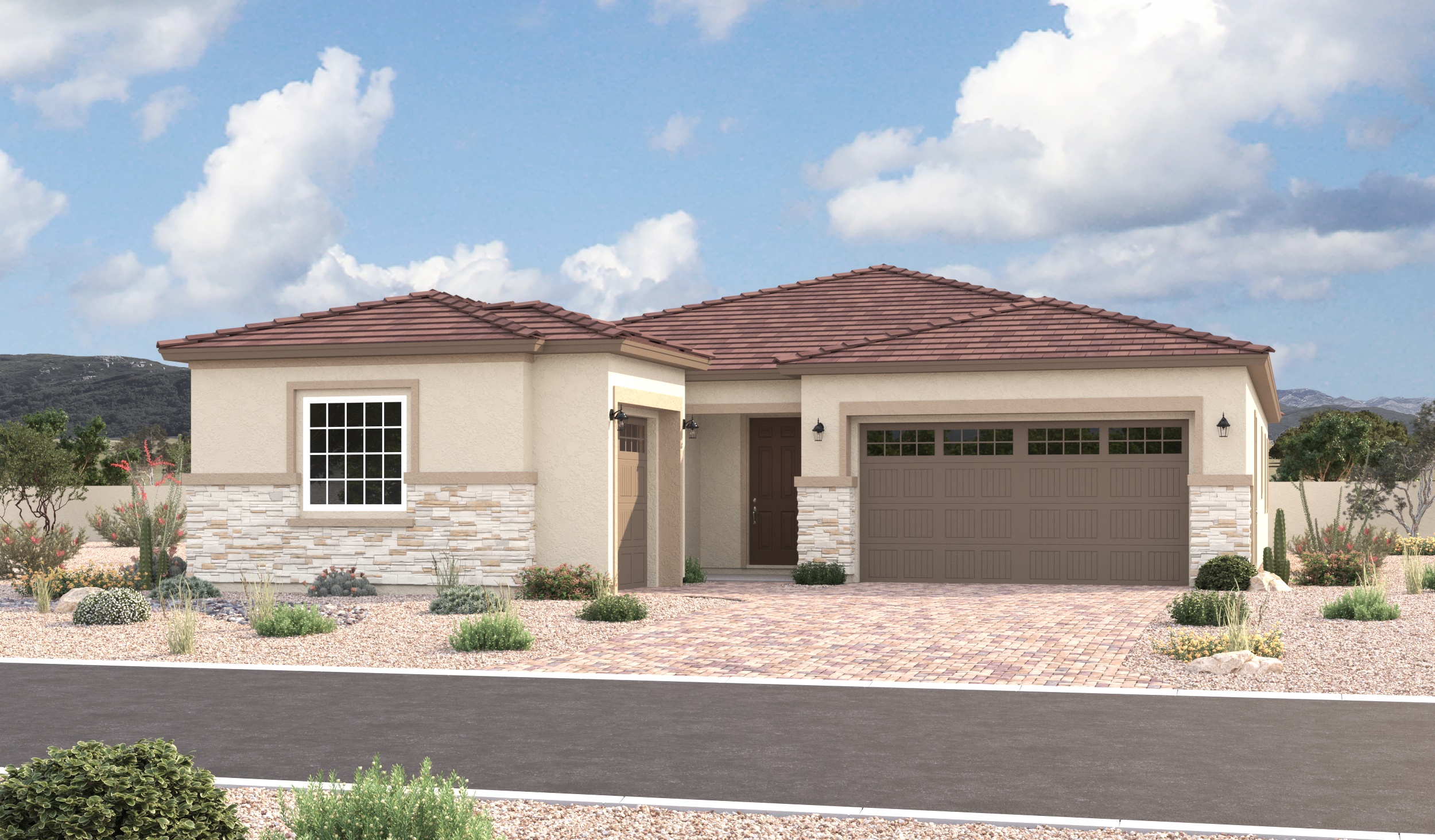 Elevation C of the Cassandra floor plan