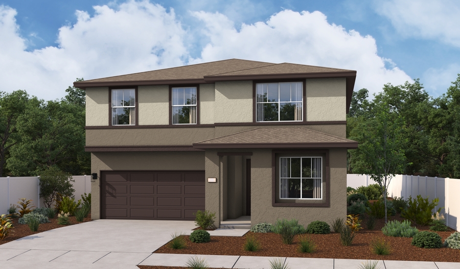 Elevation B of the Barbara floor plan