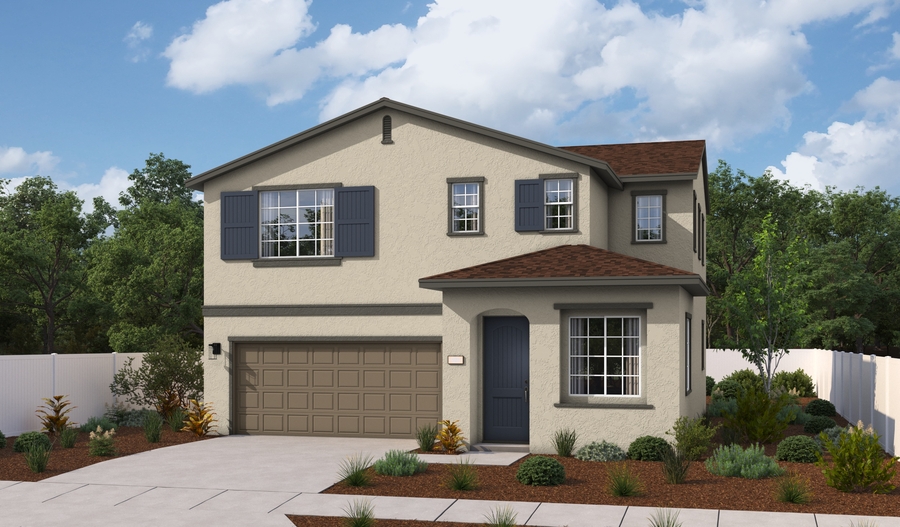 Elevation A of the Ballard floor plan