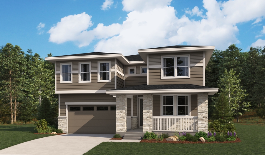 Elevation D of the Coronado floor plan