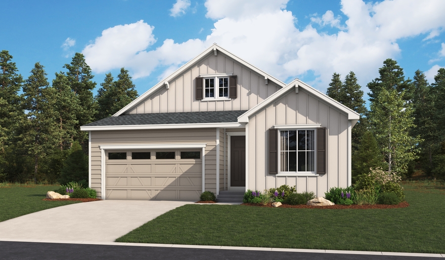 Elevation A of the Arlington floor plan