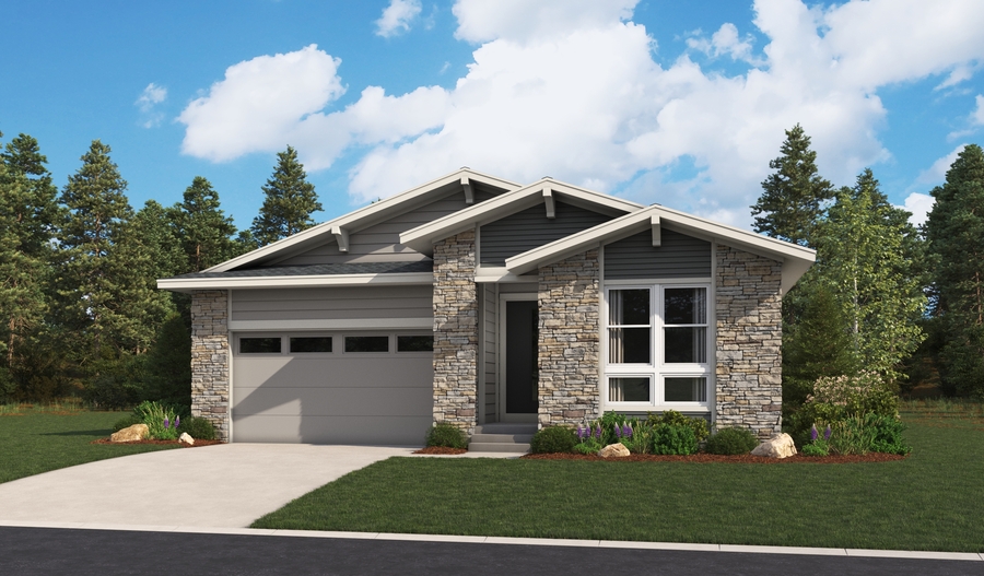 Elevation D of the Arlington floor plan