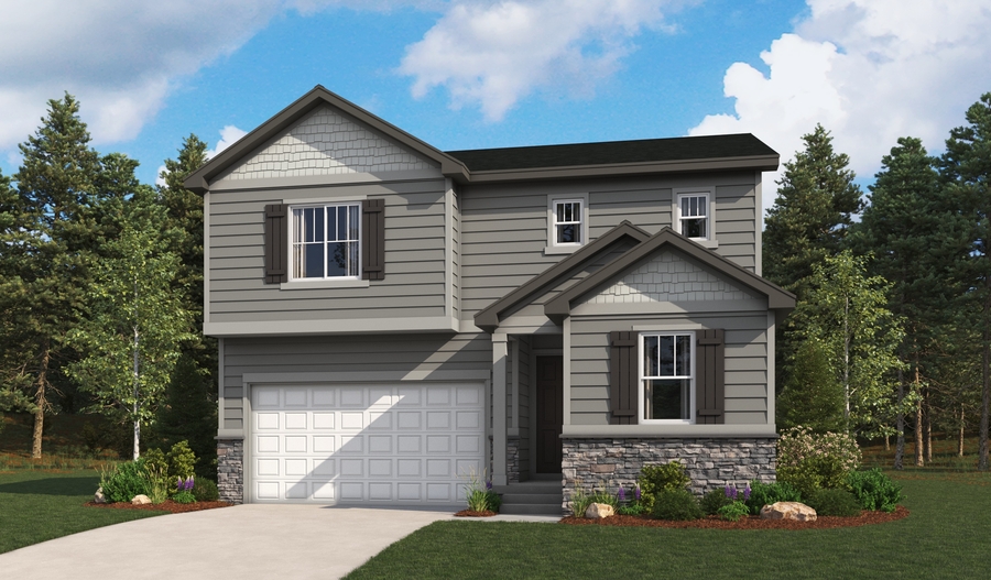 Elevation C of the Moonstone floor plan