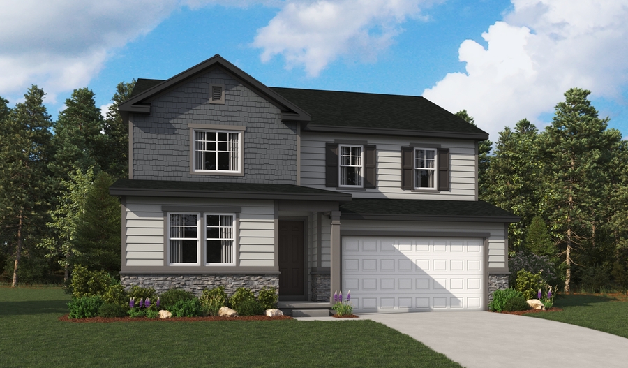 Master Elevation C of the Ammolite floor plan