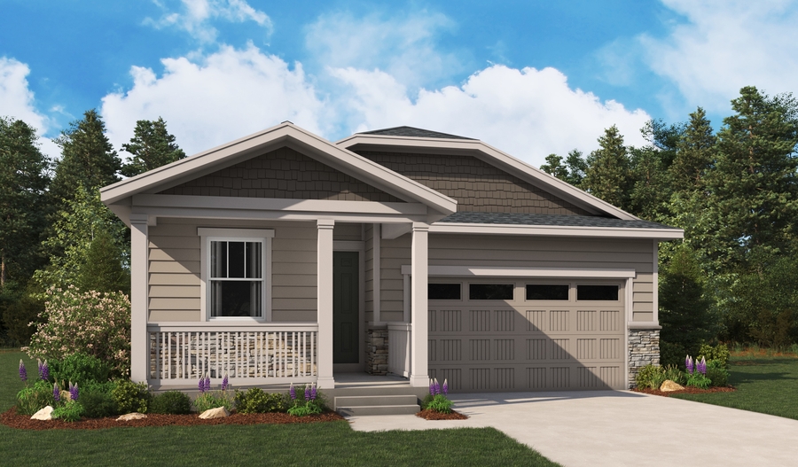 Elevation B of the Juniper floor plan