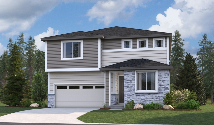 Elevation R of the Moonstone floor plan
