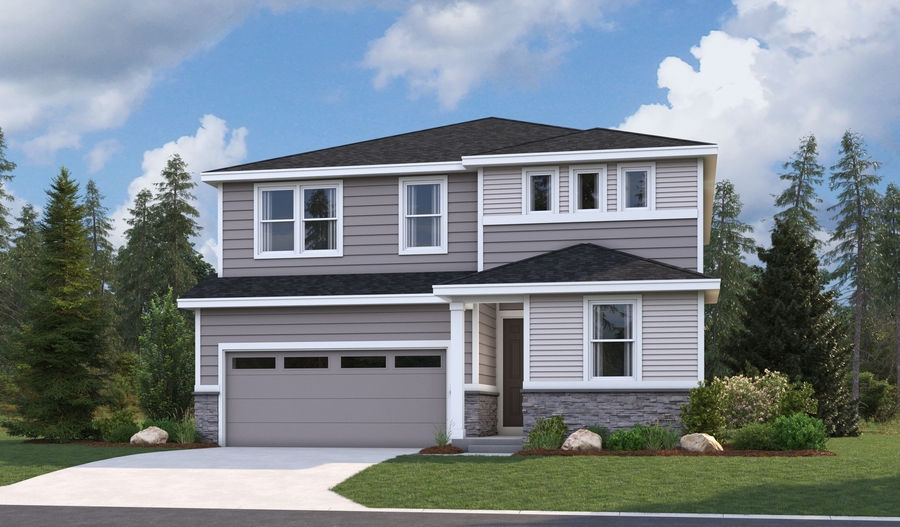 Elevation R of the Pearl floor plan