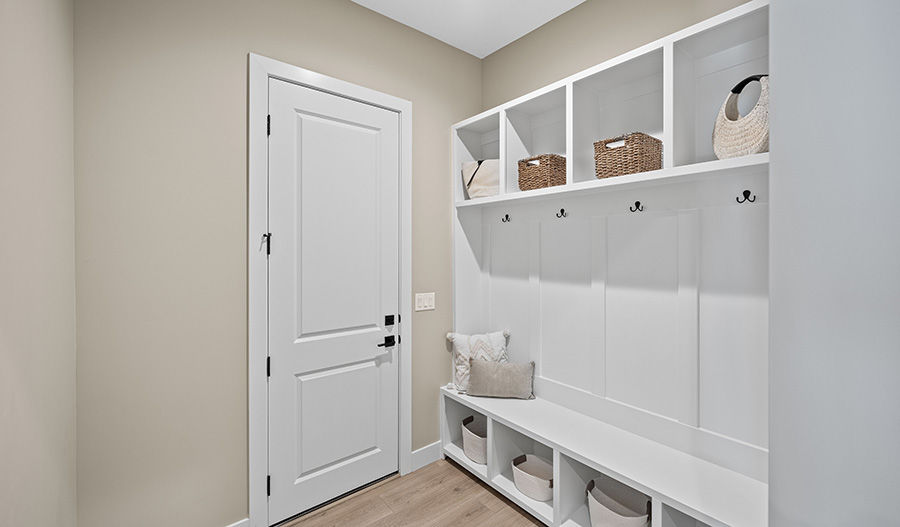 Mudroom of the Harmon floor plan