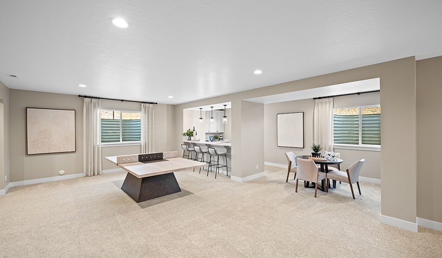 Basement of the Harmon floor plan