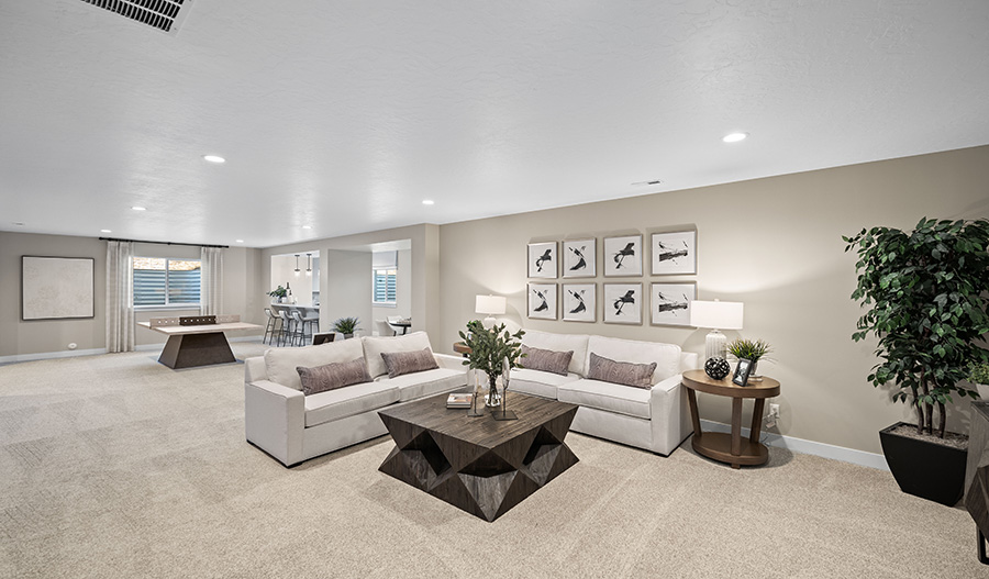 Basement of the Harmon floor plan