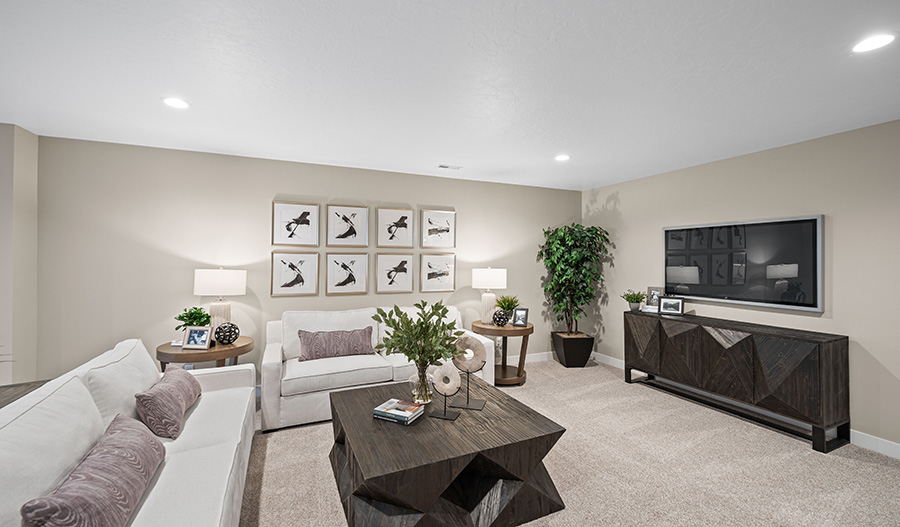 Basement  of the Harmon floor plan