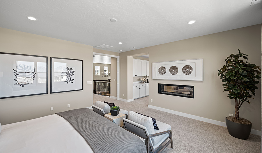 Bedroom of the Harmon floor plan