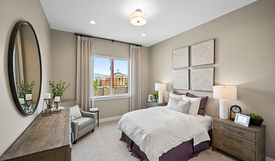 Bedroom of the Harmon floor plan