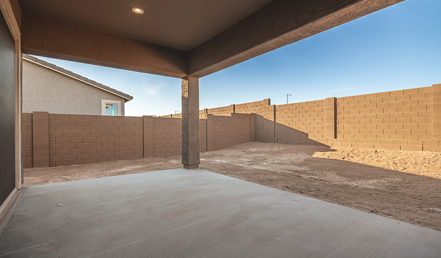 Patio of the Darius floor plan