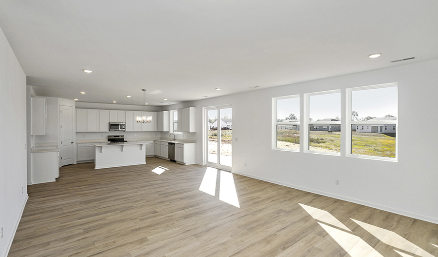 Great Room and Kitchen of the HelenaII floor plan
