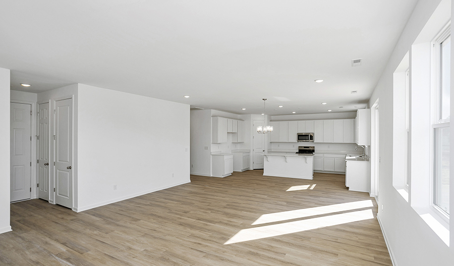 Great Room and Kitchen of the HelenaII floor plan