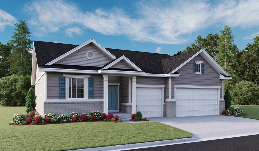 Elevation D of the Dearborn floor plan
