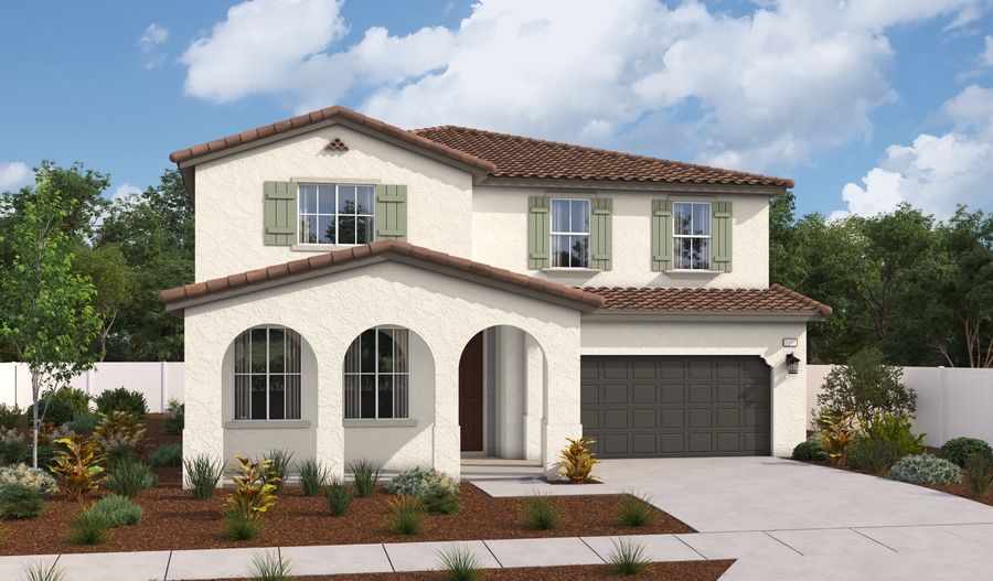 Elevation A of the Ammolite floor plan