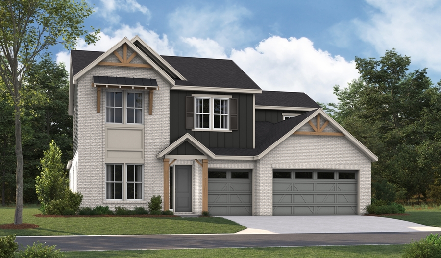Elevation B of the Parnell floor plan