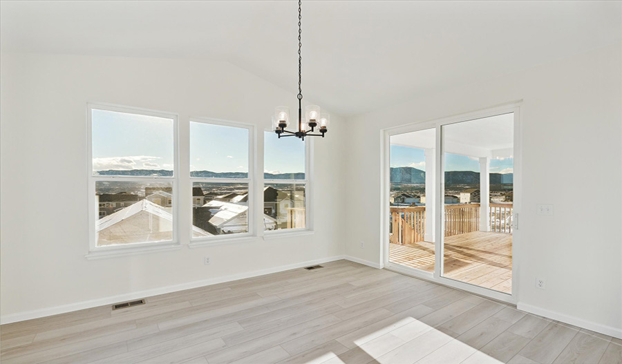 Dining Area of the Decker floor plan