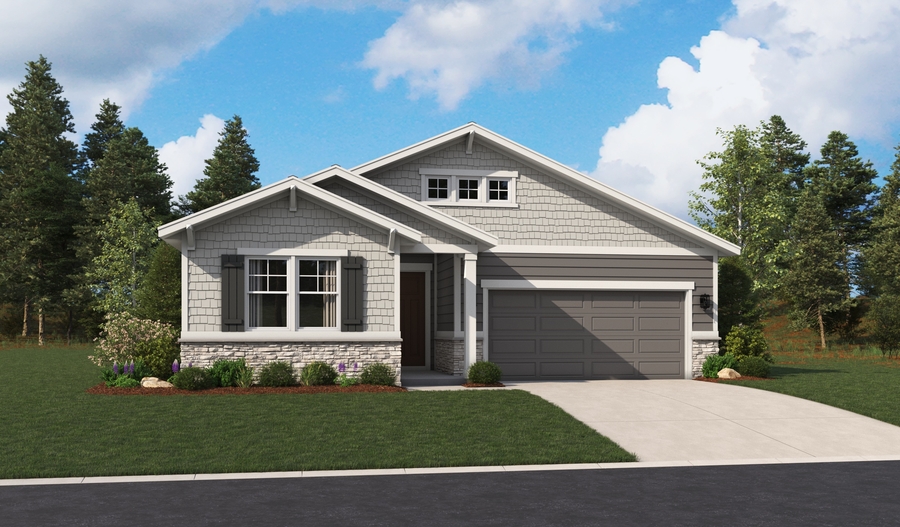 Master Elevation B of the Alden floor plan