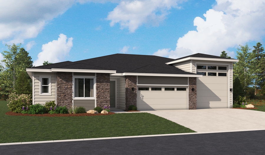 Master Elevation C of the Harley floor plan
