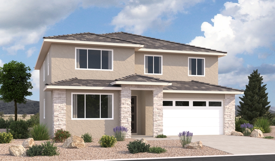 Elevation C of the Ammolite floor plan