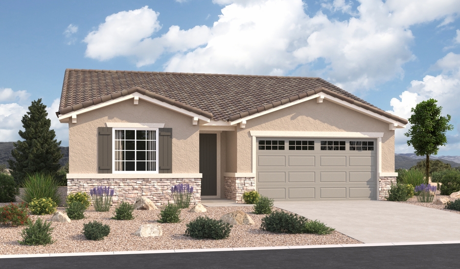 Elevation B of the Alexandrite floor plan