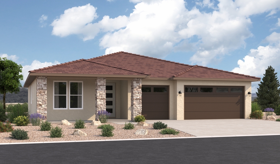 Elevation C of the Dearborn floor plan