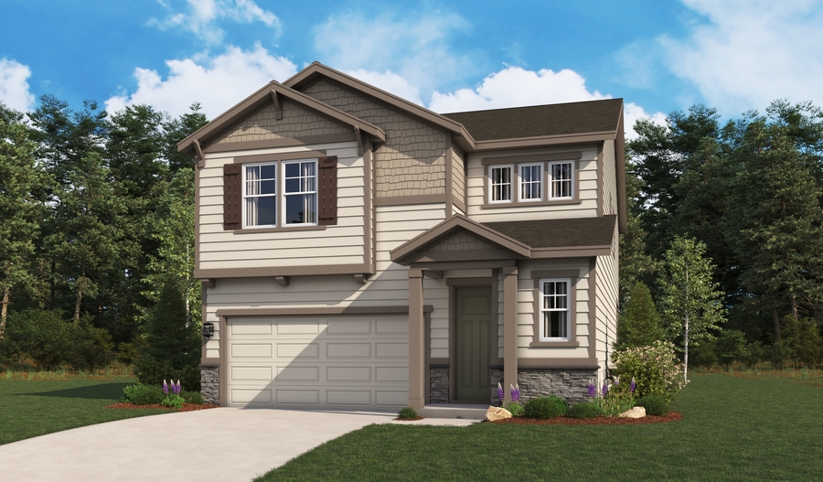 Master Elevation B of the Liesel floor plan