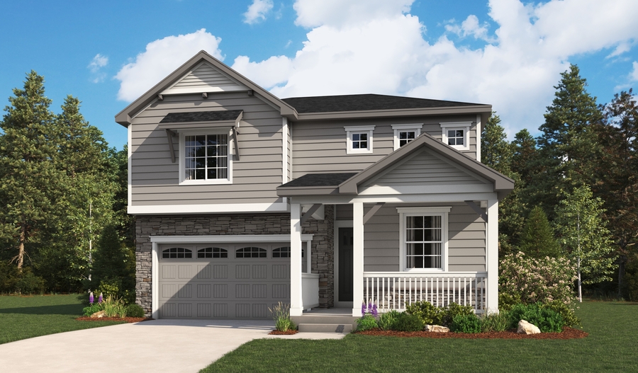 Elevation D of the Moonstone floor plan