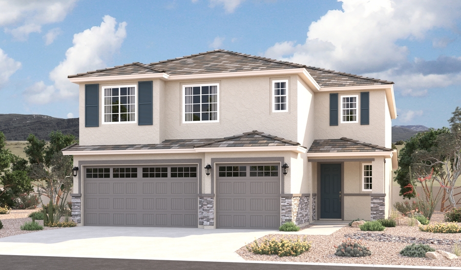 Elevation C of the Yorktown floor plan