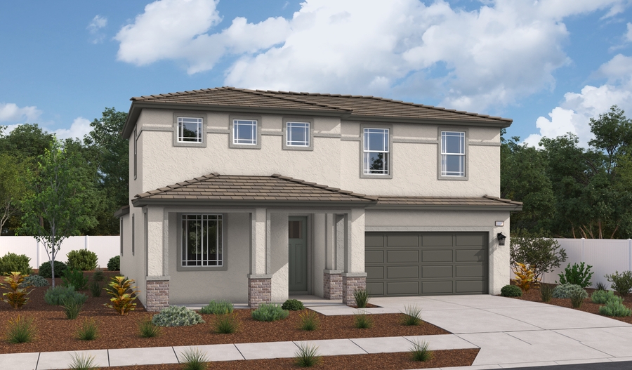 Elevation D of the Elderberry floor plan